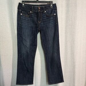 American Eagle Outfitters Artist Crop Dark Indigo Women's Jeans